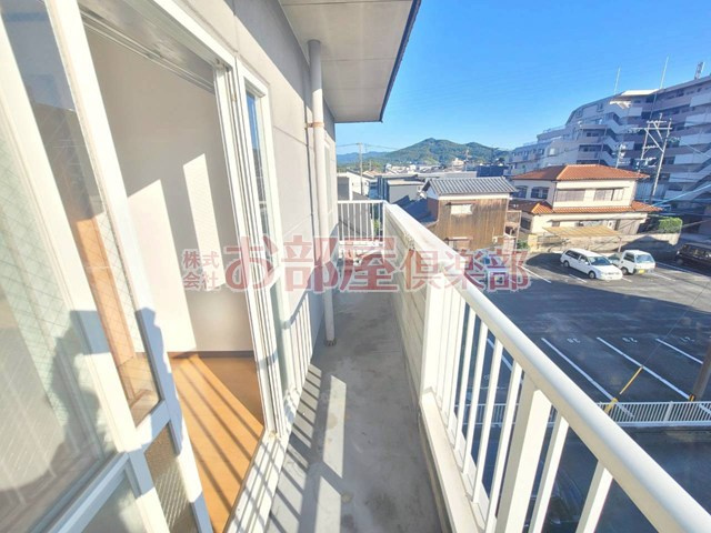 合川ビレッジⅠのバルコニー|落ち着いた時間を過ごせるバルコニーです