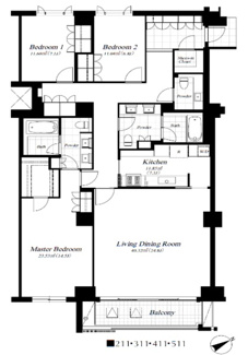 【間取り】 | 麻布第一マンションズ