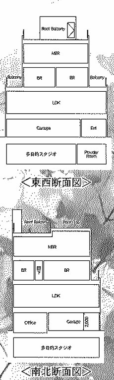 港区南麻布３丁目売地のその他|断面図