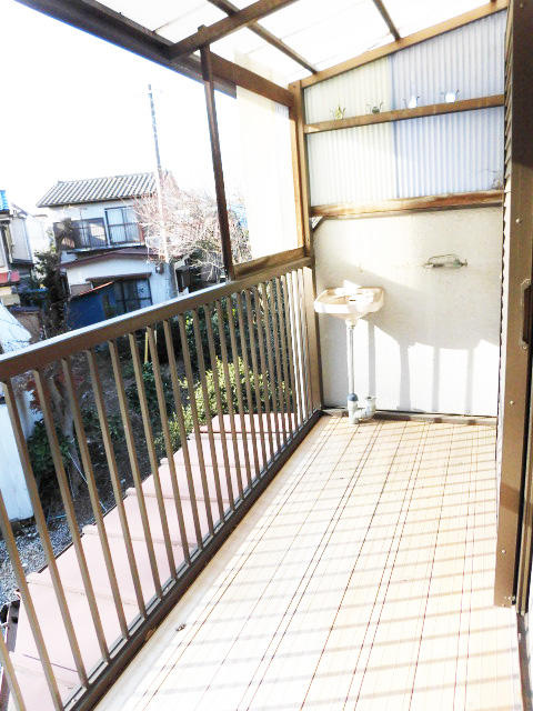 松戸市栗ヶ沢戸建のバルコニー|広々としたバルコニーです