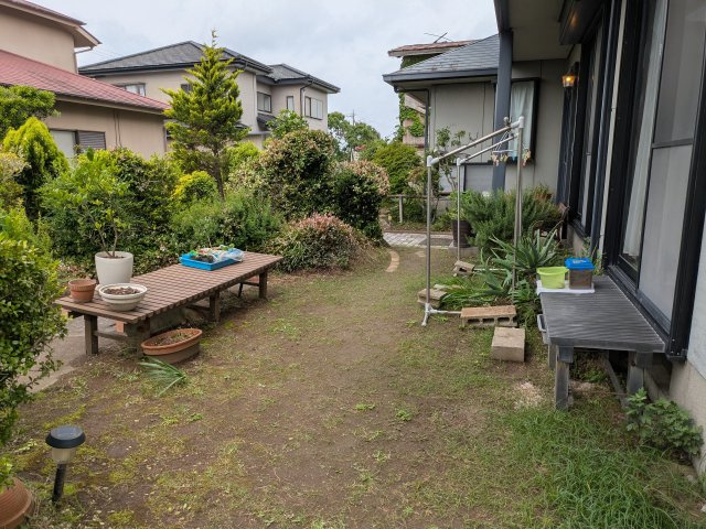 東金市藤下飛地　中古戸建の庭|お庭でゆったりと過ごせます