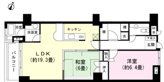 トゥインクス強羅の間取り