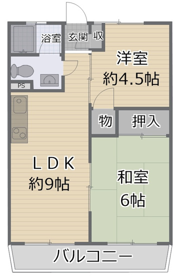 【間取り】 | もず山洋ハイツ