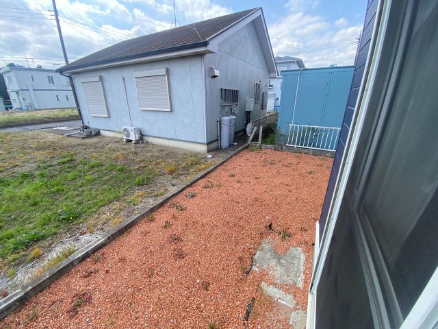 茂原市千町　中古戸建の庭|お庭の付いた物件です