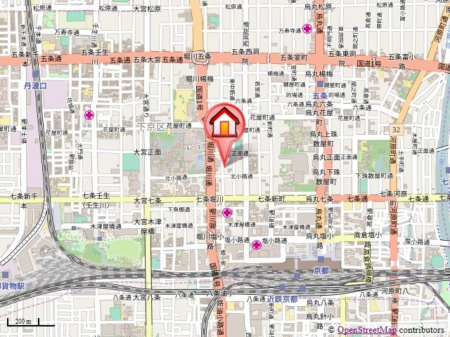 アビターレ油小路の地図