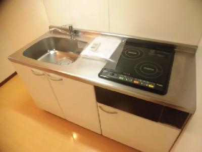 アビターレ油小路のキッチン|ＩＨ・ＲＨの２口キッチン