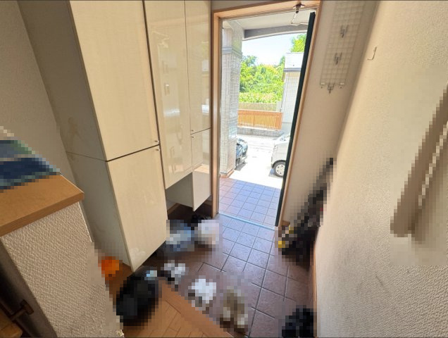 三浦市初声町　中古戸建の玄関|落ち着いた玄関です