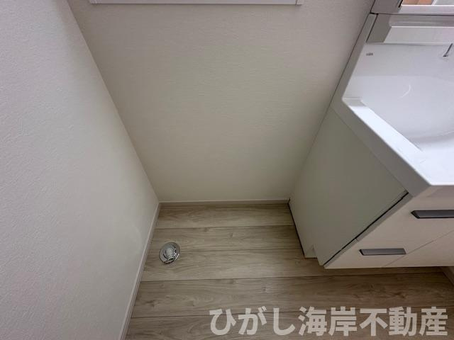 茅ヶ崎市若松町　新築戸建　全2棟　のランドリースペース|洗濯機置場