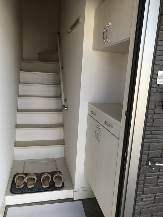 ブルースターの玄関|ゆったりとした玄関です