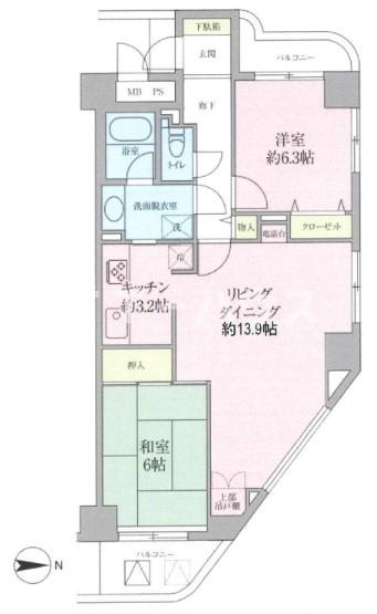 フェリス鷺沼の間取り