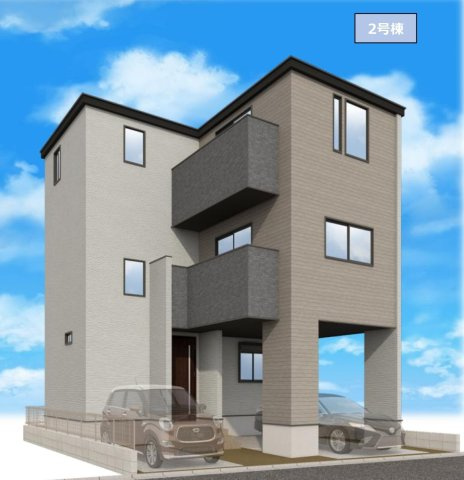【仲介手数料無料／熱田区】リガーレ名古屋市熱田区野立町1期の外観パース