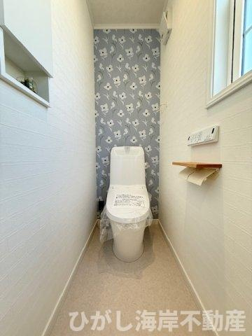 茅ヶ崎市本村１丁目　新築戸建のトイレ|洗浄機能付きお手洗い