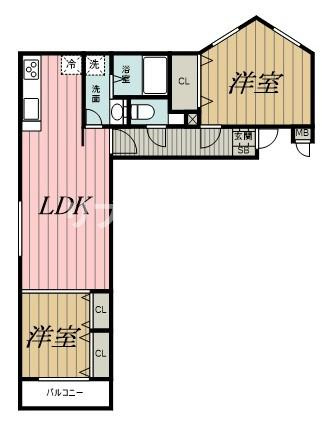 ミリアビタ長洲の間取り