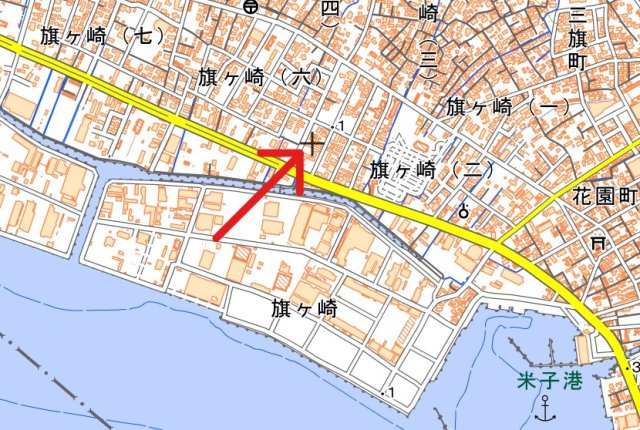 米子市　1棟アパートの地図