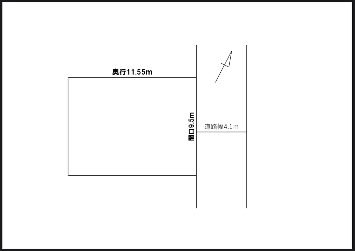 丸山町　売地の土地図