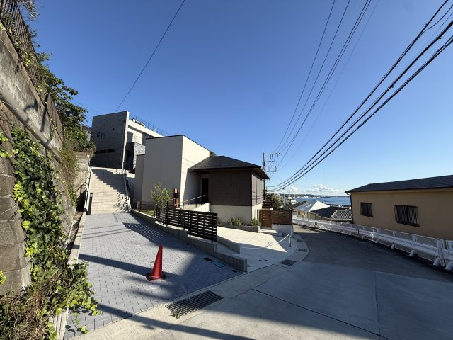 海一望！贅沢なロケーション　リゾートハウスの前面道路含む現地写真|前面道路