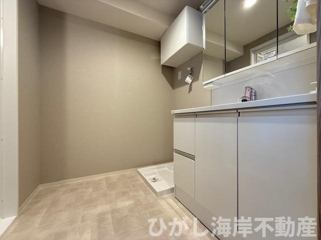 ライオンズプラザ茅ヶ崎の脱衣所|新規リフォーム完了！　脱衣スペース