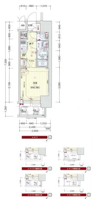 プレサンスＯＳＡＫＡ　ＤＯＭＥＣＩＴＹワンダーの間取り