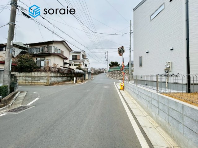 所沢市北野南第2　全4棟　新築戸建　リーブルガーデンの前面道路含む現地写真|2/24　撮影