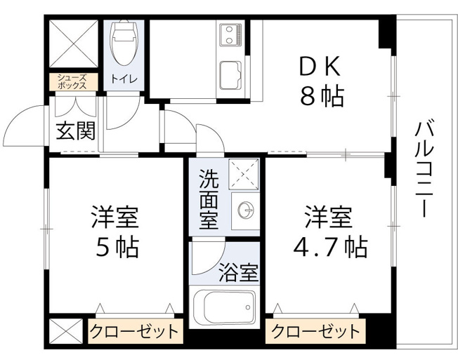 【間取り】 | エステムプラザ難波WESTIIプレディア