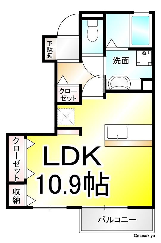 チャス　レジデンス　Ⅰの間取り