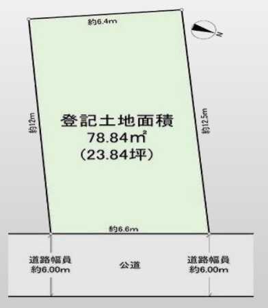 台東区東浅草２丁目の売地の区画図|～区画図～