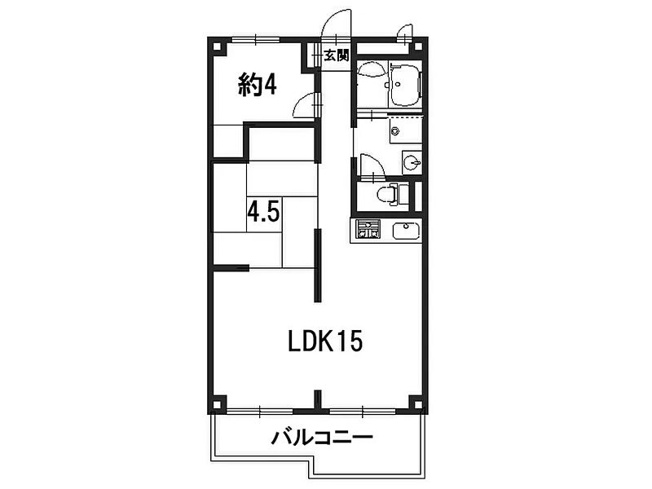 【間取り】 | 山科ハイツ
