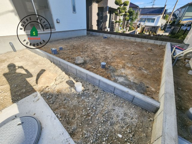 糸島市二丈深江第3-7棟（5号棟）の庭|お庭で自由な時間を過ごせます。