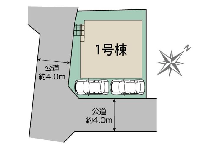 南区若松5丁目新築戸建て　1号棟の区画図|区画図「南区若松5丁目新築戸建て」