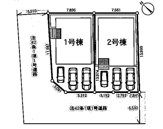愛川町春日台3丁目新築戸建て　第28-2号棟の区画図|区画図「愛川町春日台3丁目新築戸建て」