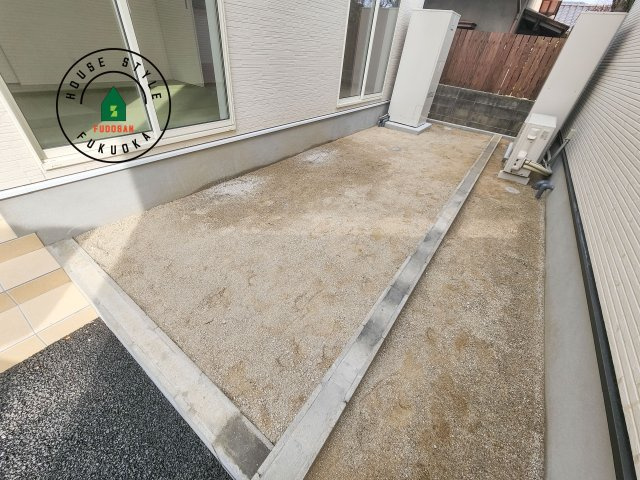 福岡市西区今宿1丁目第4-2棟（1号棟）の庭|お庭で自由な時間を過ごせます。