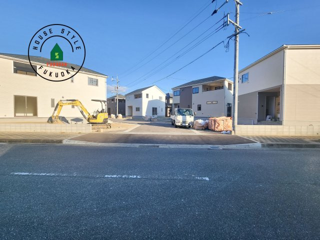 糸島市二丈深江第3-7棟（4号棟）の前面道路含む現地写真|見学の時間などお気軽にお問い合わせ下さい。