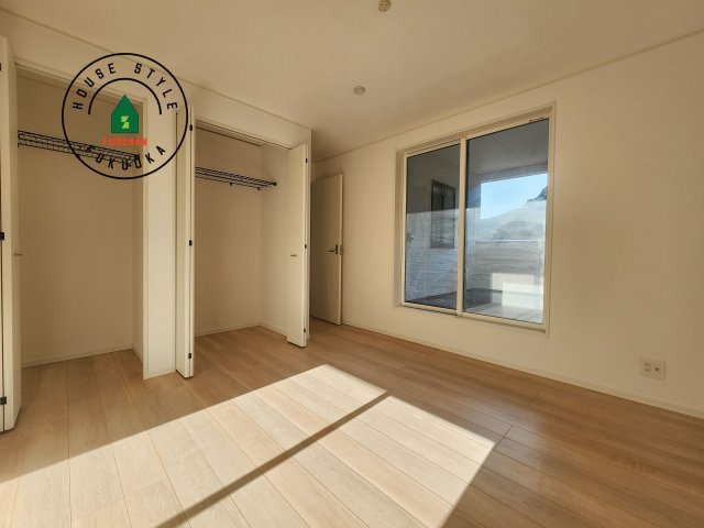 糸島市二丈深江第3-7棟（1号棟）の内観：施工例|主寝室です。