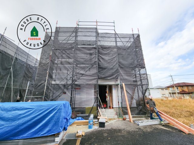 糸島市二丈深江第3-7棟（3号棟）の外観|デザイン性のある外観です。