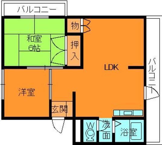 第2岡田マンションの間取り