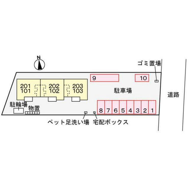 マーサK　Eの駐車場