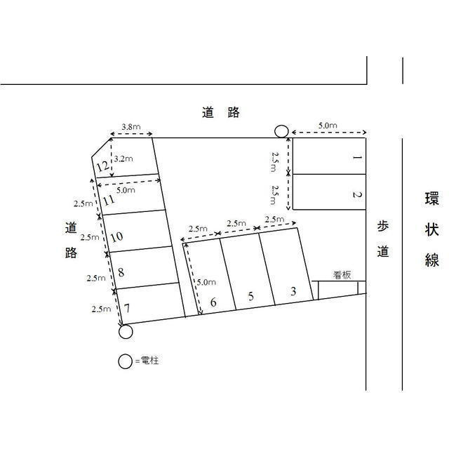 西荘後藤駐車場の間取り