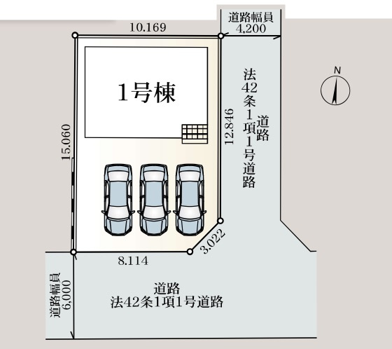 【区画図】 | 熊谷市江南中央第3   クレイドルガーデン　新築戸建　全1棟　1号棟