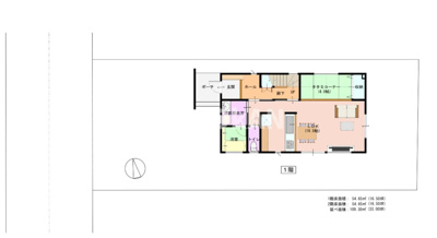 【区画図】 | 天童市老野森【新築建売】リリーフB棟 | 全体区画図