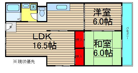 サンハイツ堺の間取り