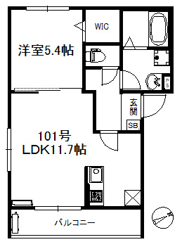 ポラリス野中町の間取り
