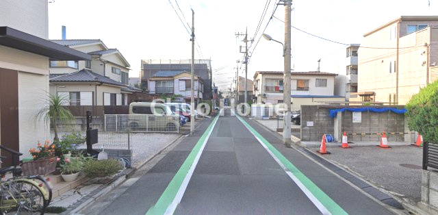 葛飾区立石2丁目中古住宅の前面道路含む現地写真|全面道路