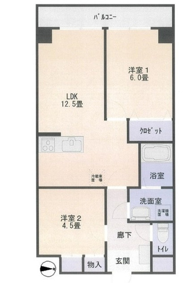 【間取り】 | ノトスビル | ファミリーに最適な２ＬＤＫ ！
