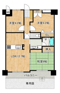 【間取り】 | リベールシティ堺錦之町