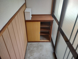 ゆったりとした玄関です