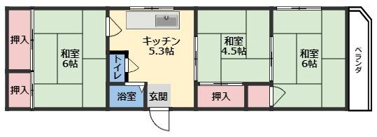 東門エースタウンビルの間取り
