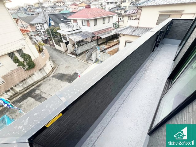 明石市大久保町山手台　第24-2期　新築一戸建てのバルコニー|ワイドバルコニーは洗濯物を干すスペースが広いのでご家族が多くても安心！