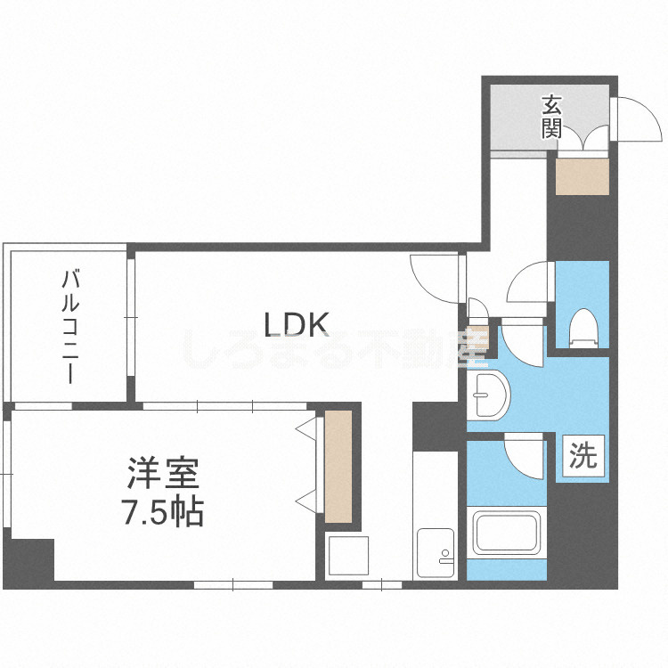 レジディア心斎橋ウエストの間取り