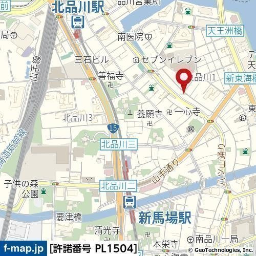 フルセイル品川の地図