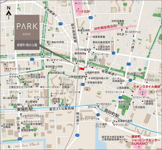 パークアクシス東陽町・親水公園の地図